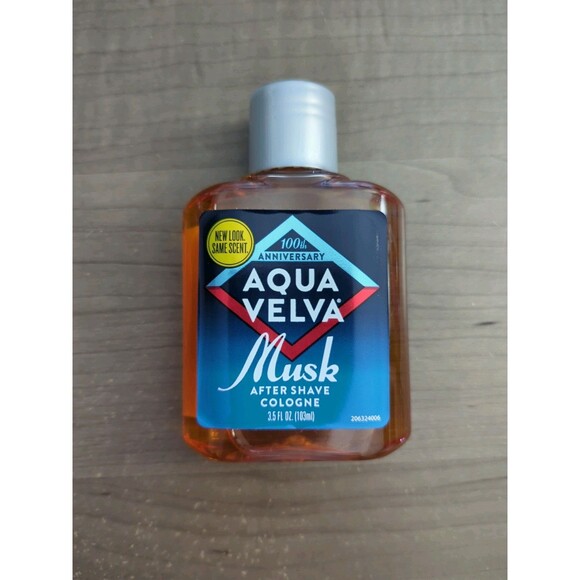 Aqua Velva Musk After Shave Cologne 100th Anniversary Bottle 3.5 oz Made in USA - Picture 3 of 3